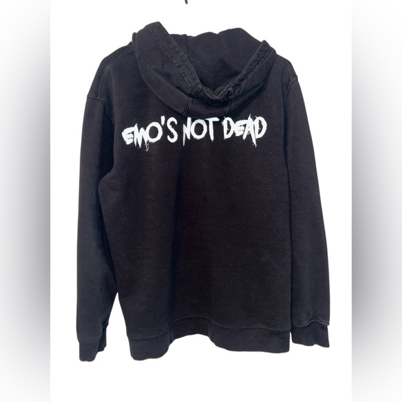 Emo’s Not Dead Full Zip Hoodie Size Medium - Picture 2 of 3
